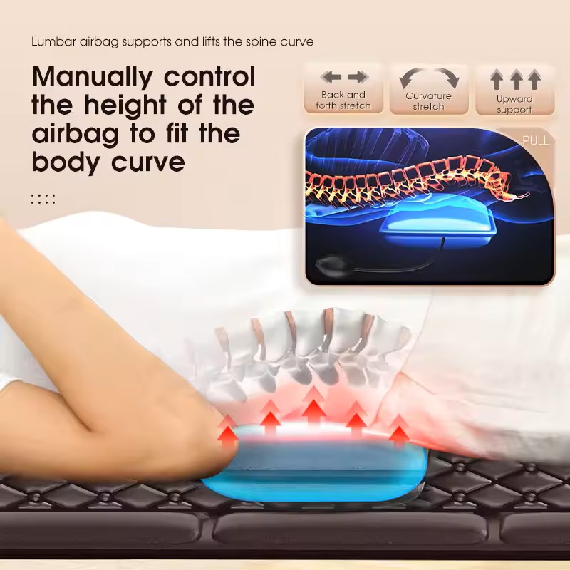 Full-Body Massage Cushion Chair Pad Deep Tissue Shiatsu Kneading Heating Fro Chair Bed Car Seat Massager Mat