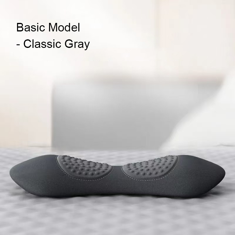 Electric Back Massage Pillow Heated Vibration Cushion for Lumbar and Spine Support Memory Foam Lumbar Support Pillow