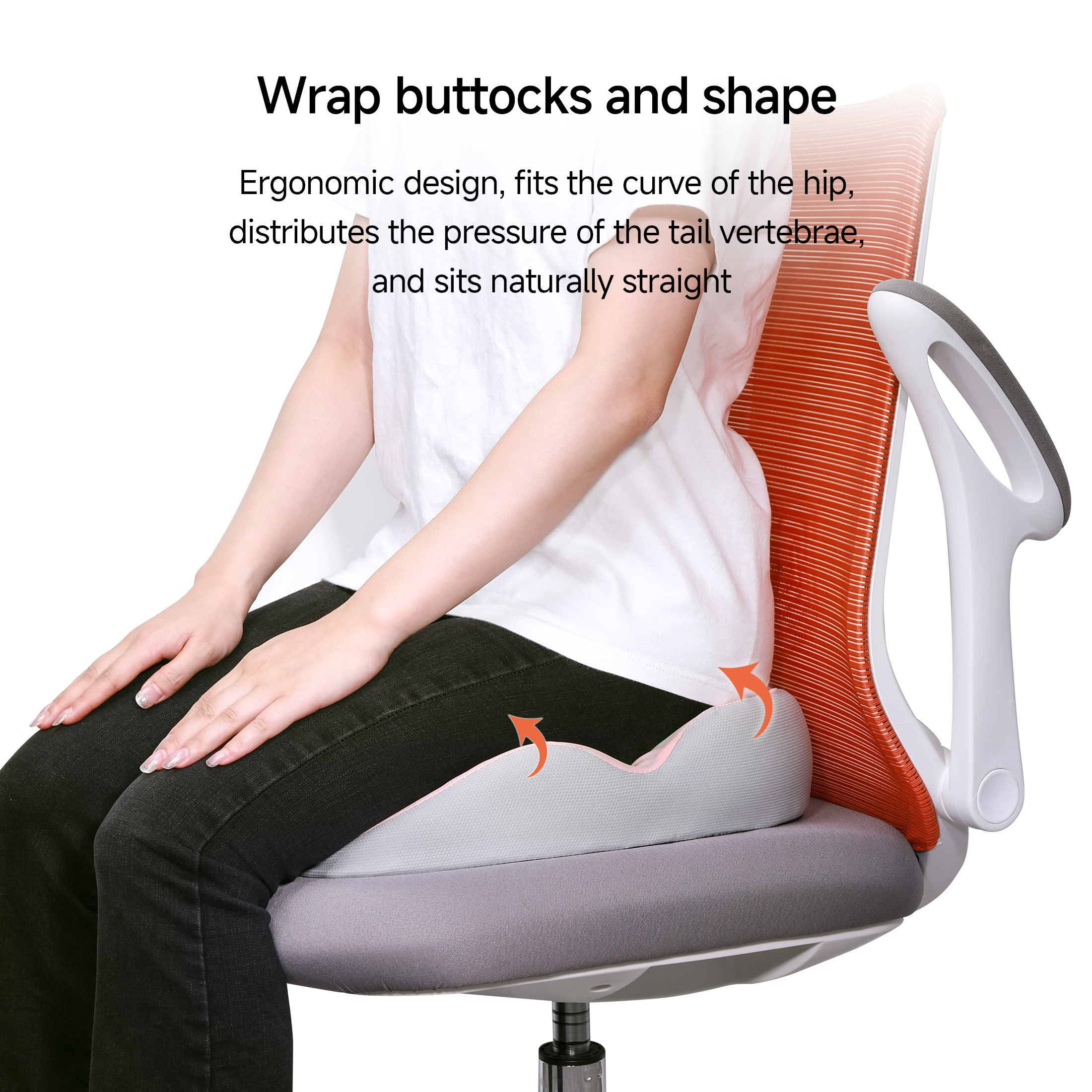 Ergonomic memory foam pillow product showcase