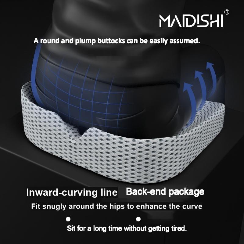 MAIDISHI WJ-287 Triangle Woven Memory Foam Orthopedic Ergonomic Seat Cushion Pillow for Car Bedroom Use Tailbone Pain Relief