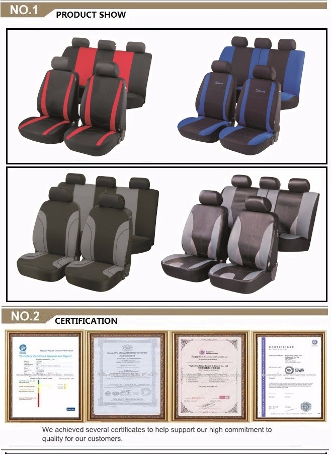 Fashion High Quality 3D Ice Silk Leather Car Seat Cover