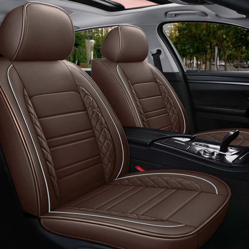 Factory Directly 100%Test Car Interior Accessories Universal Leather Car Seat Cover Full Set Seat Protector
