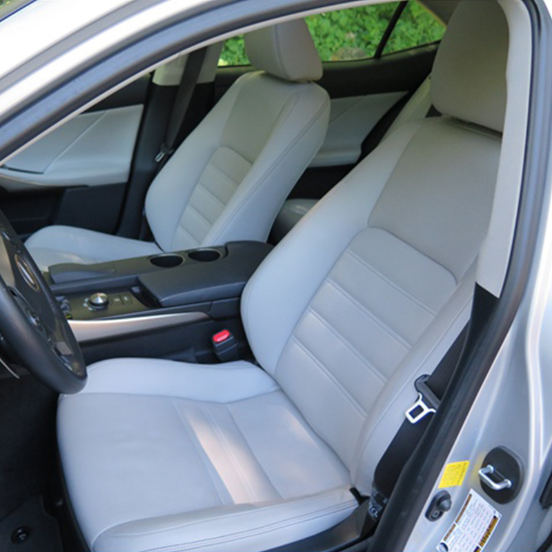 Luxury Genuine Leather Middle Part 5 Seaters Custom Fit for 2004-2018 Lexus IS Series Car Seat Covers Front Rear Cushion