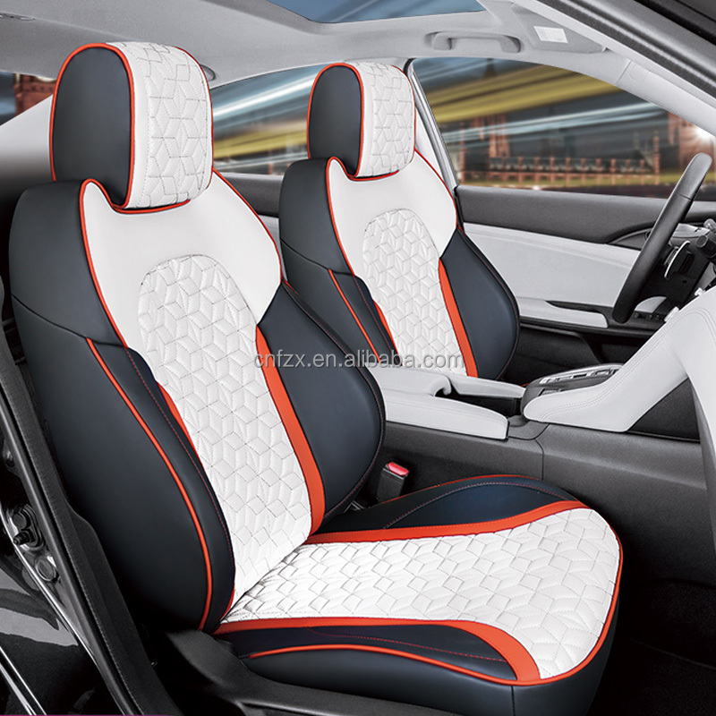 Factory Customized Luxury Car Seat Cover Full Set Breathable Leather Velvet Fabric Car Chair Seat Covers