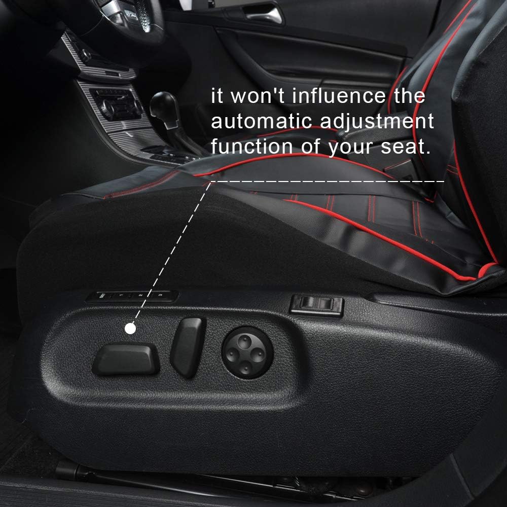 Classic Universal PU Leather Car Front Seat Covers High Back Bucket Seat Cover Fit Most Cars Trucks SUVS, or Vans