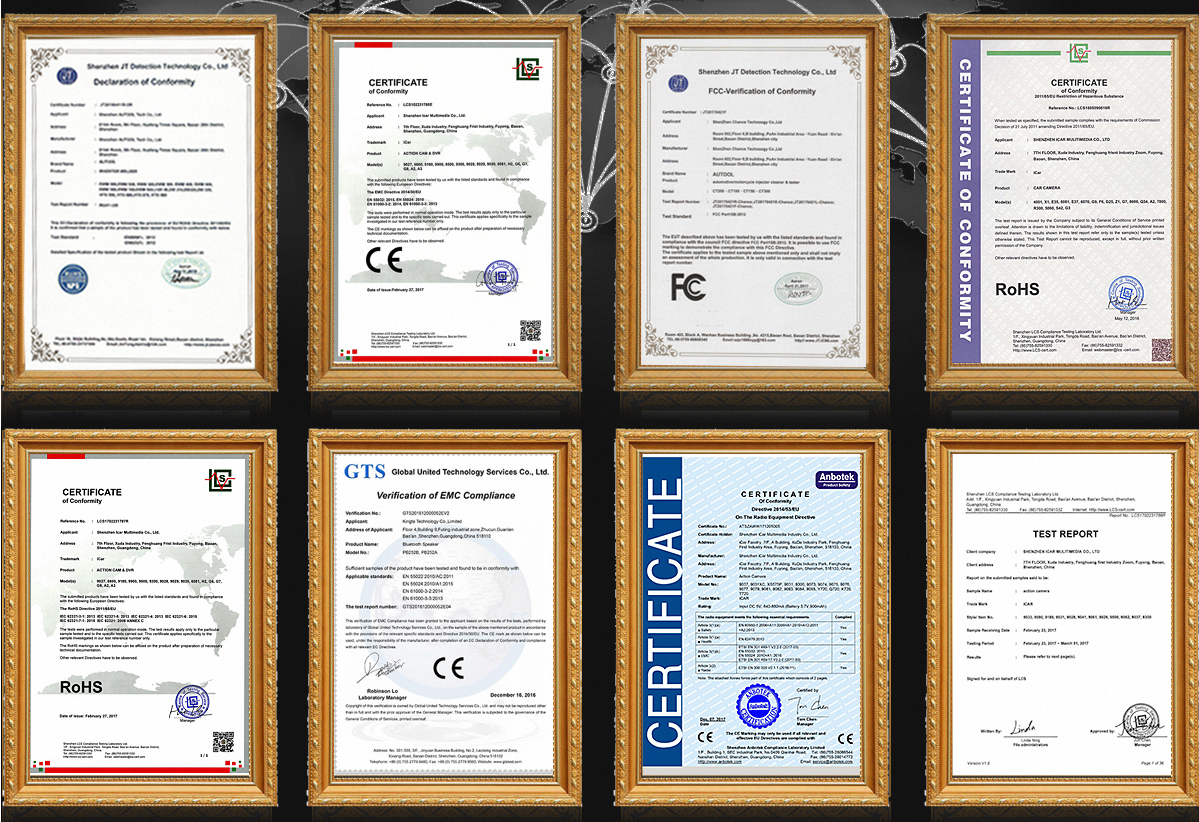 Quality certifications