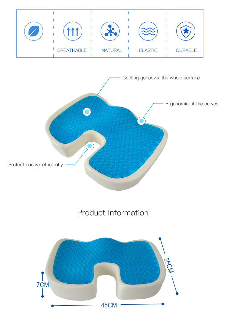 Bravo Gel Enhanced Seat Cushion Details