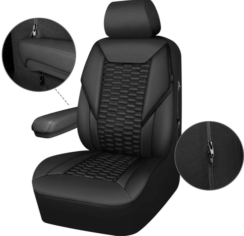 Universal Waterproof PU Leather Car Seat Cushion Full Set All Season Anti Slip Car Seat Cover