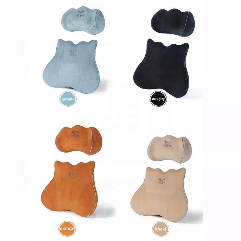Car Headrest Lumbar Support Cushion 2025 New Ergonomic Car Lumbar Support Pillow and Car Neck Pillow Kit with Adjustable Strap