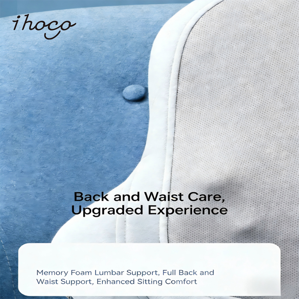 Thin Back Massage Cushion with Heat, Portable Lumbar Support Massager for Office Chair and Car Seat
