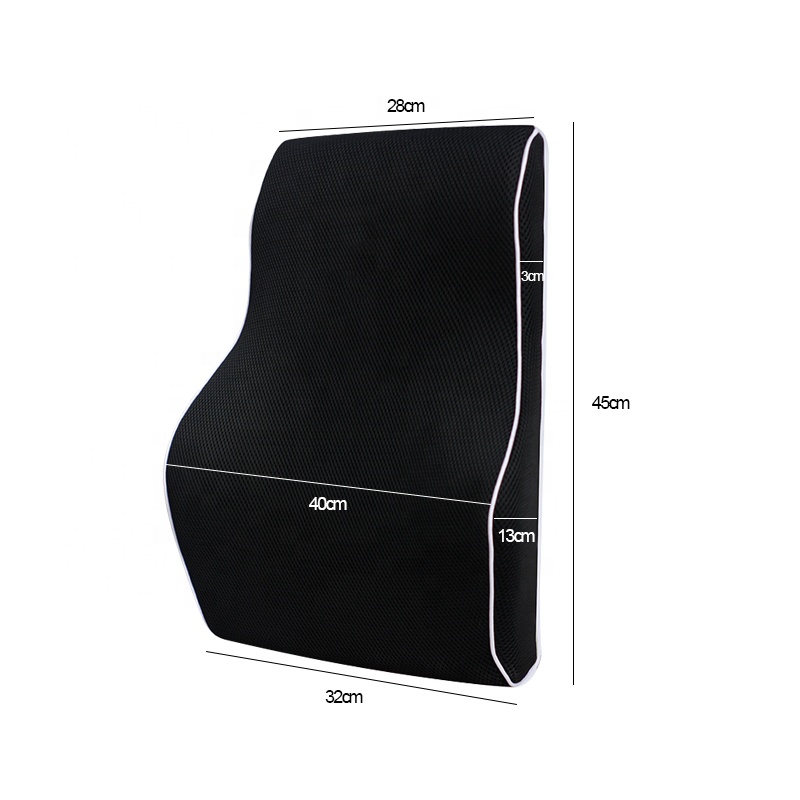 JYM Car Back Support Pillow Chair Cooling Gel Memory Foam Lumbar Pillow Back Support Car Seat for Lower Back Pain Relief