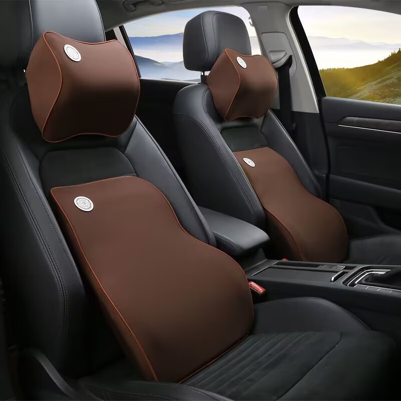 Lumbar Back Support Office Car Seat Chair Memory Foam Massage Cushion Car Head and Neck Pillow Four Seasons