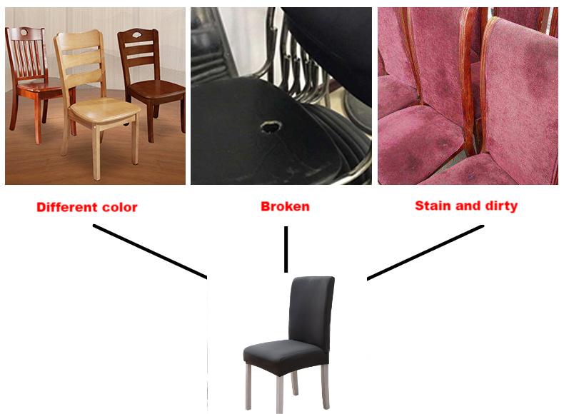 Luxury Eco-Friendly Machine Washable Wedding Seat Party Chair Covers Elastic Stretch Dining Chair Cover For Living Room Hotel