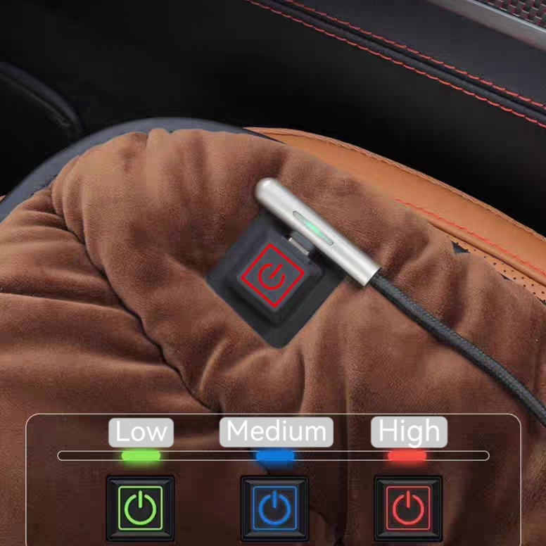 Dongshang Travel-Friendly Warmth &amp; Relaxation Portable Electric Seat Cushion Pad for Universal Car