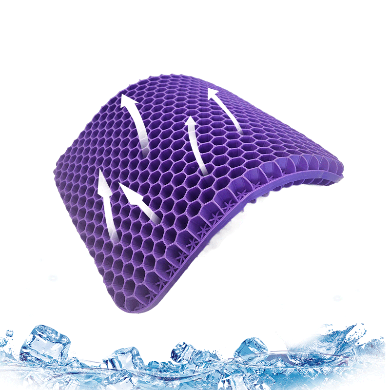 Customizable Cooling Breathable Gel Butt Soft Lightweight Car Office Chair Home TPE Seat Cushion