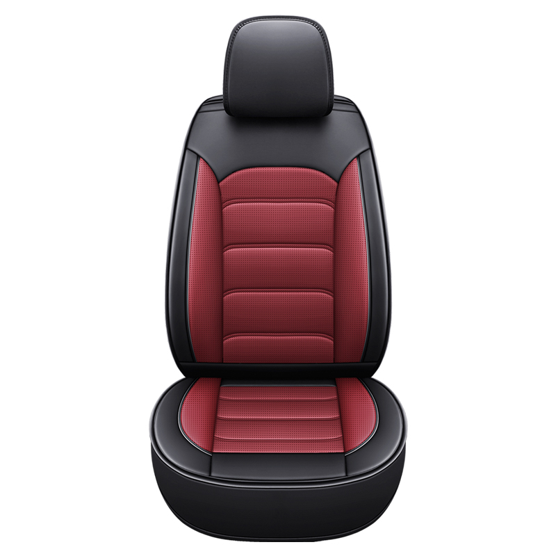Universal Full Set Leather Car Seat Covers with Cotton Front Cushion Pad Business Style PU Interior Accessories