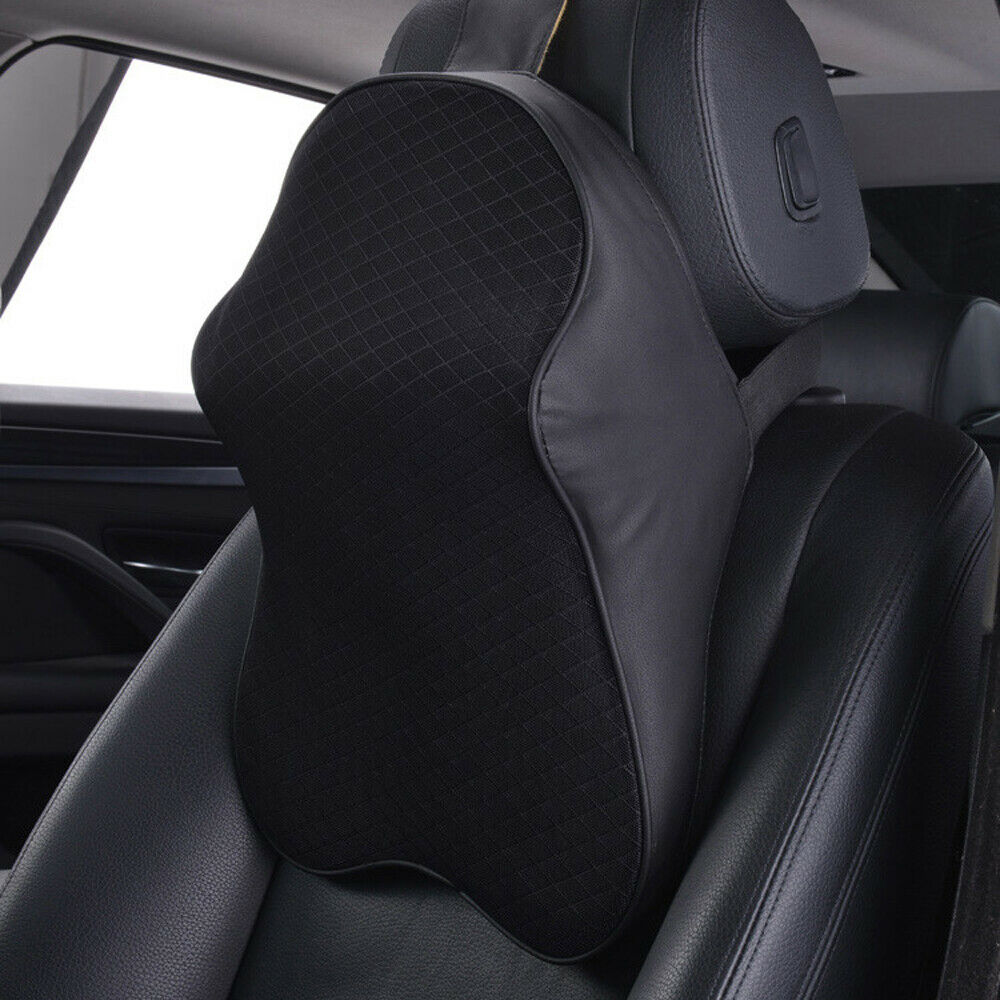 3D Memory Foam Car Seat Headrest Cushion Heated Travel Neck Support for Head and Neck Pain Relief Breathable Pillow