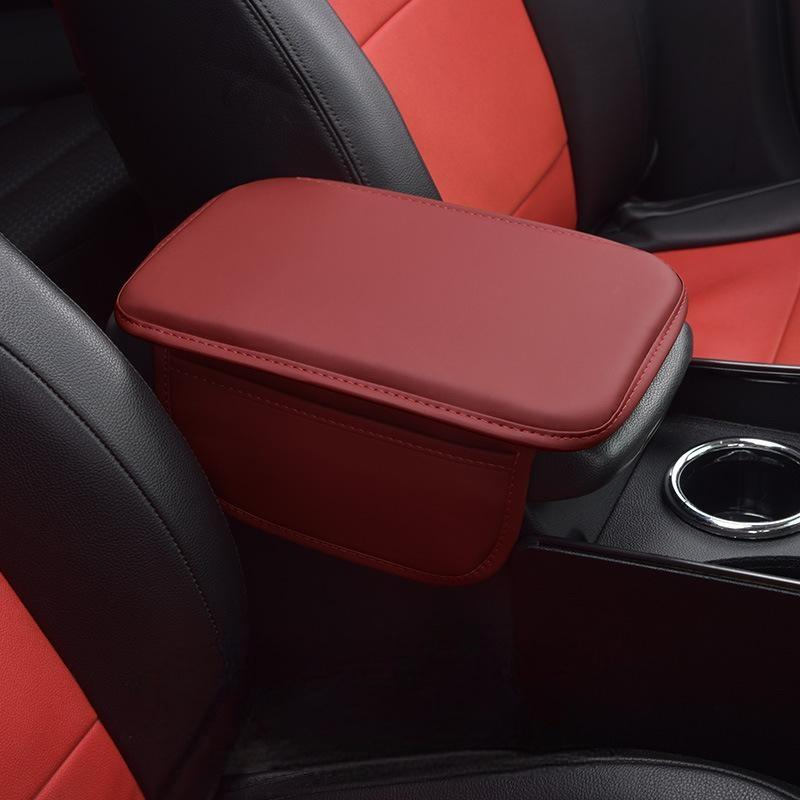 Car Center Console Cover Luxurious Microfiber Leather Car Armrest Cover Cushion