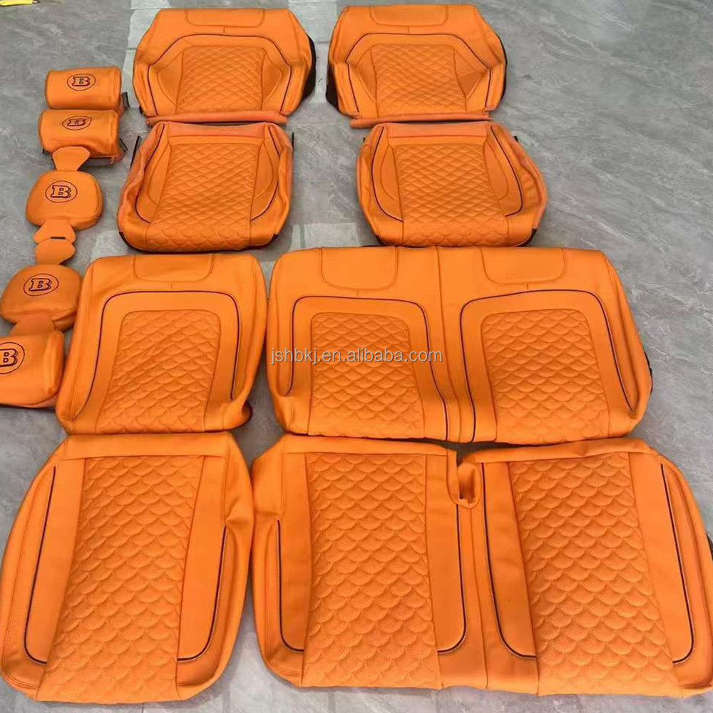 Factory Luxury Original Car Seat Cover Diamond Stitching Custom Fit Leather Car Seat for Benz G Class G500 W463 W464 G63 G65