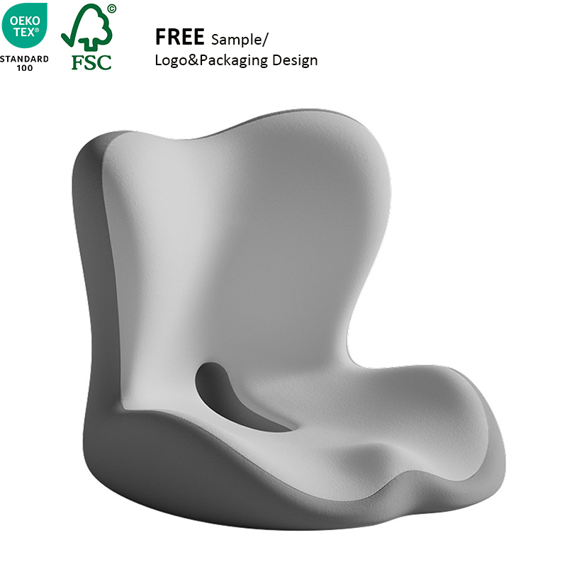 Customizable Orthopedic Office Chair Support Butt Cushion Lumbar Support Pillow Set Memory Foam Coccyx Pain Car Seat Cushion