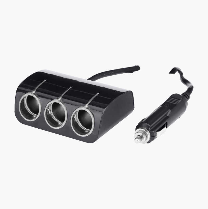 12/24V PD QC4.0+ 120W 3 Port DC Car Charger Adapter with Cigarette Lighter Sockets