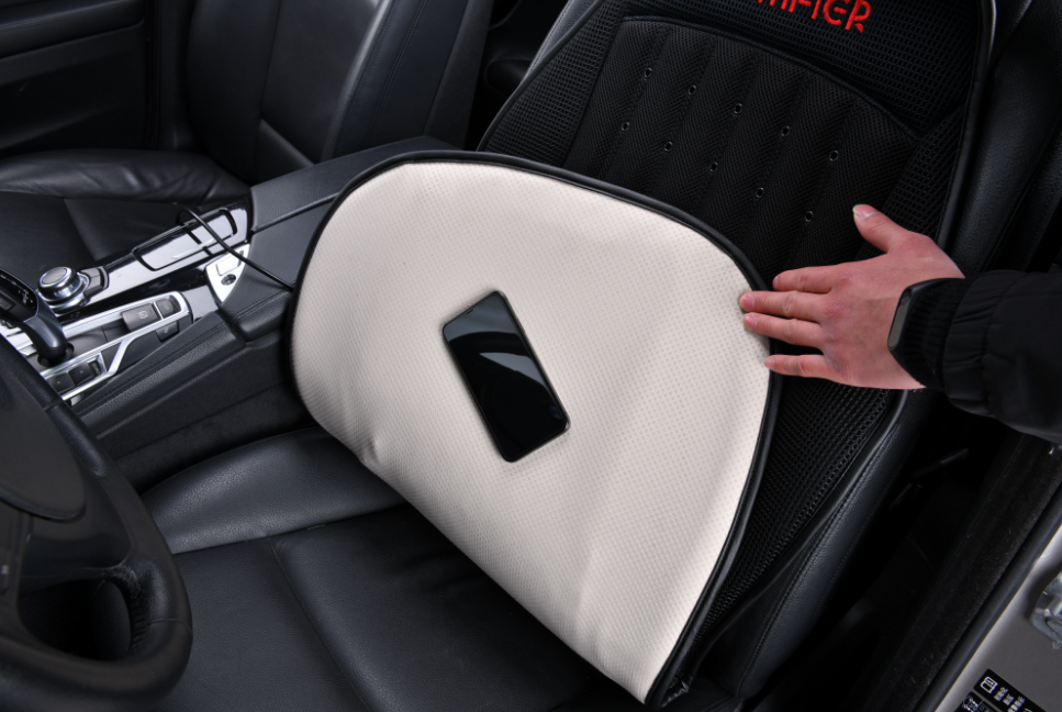 Intelligent Temperature Control Heated Ventilated Car Seat Fan Cushion With 3 Cooler Speed 2 Levels Heating