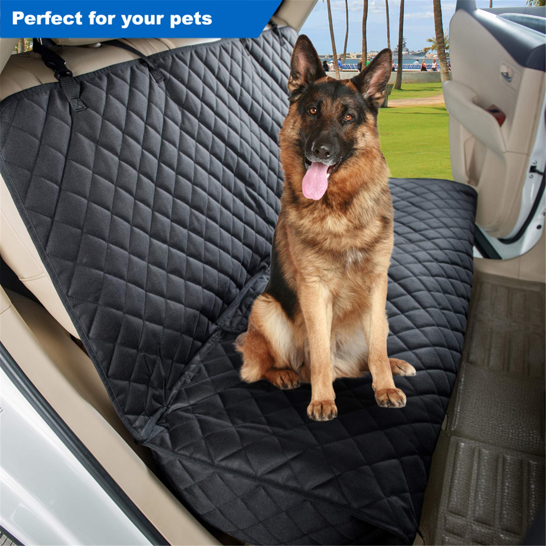 Universal Size Oxford Dog Car Seat Cover Waterproof Sustainable Animal Pattern for Cars Trucks SUV
