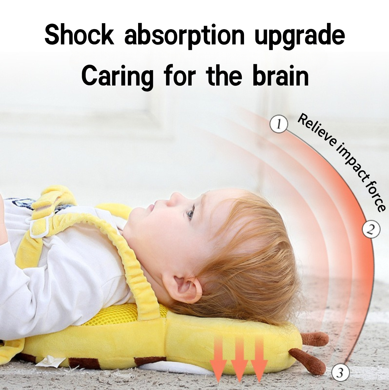 Hot Selling Cotton Nursery Security Products Breathable Baby Safety Helmet Head Protector Anti-Fall Feature For Younger Siblings