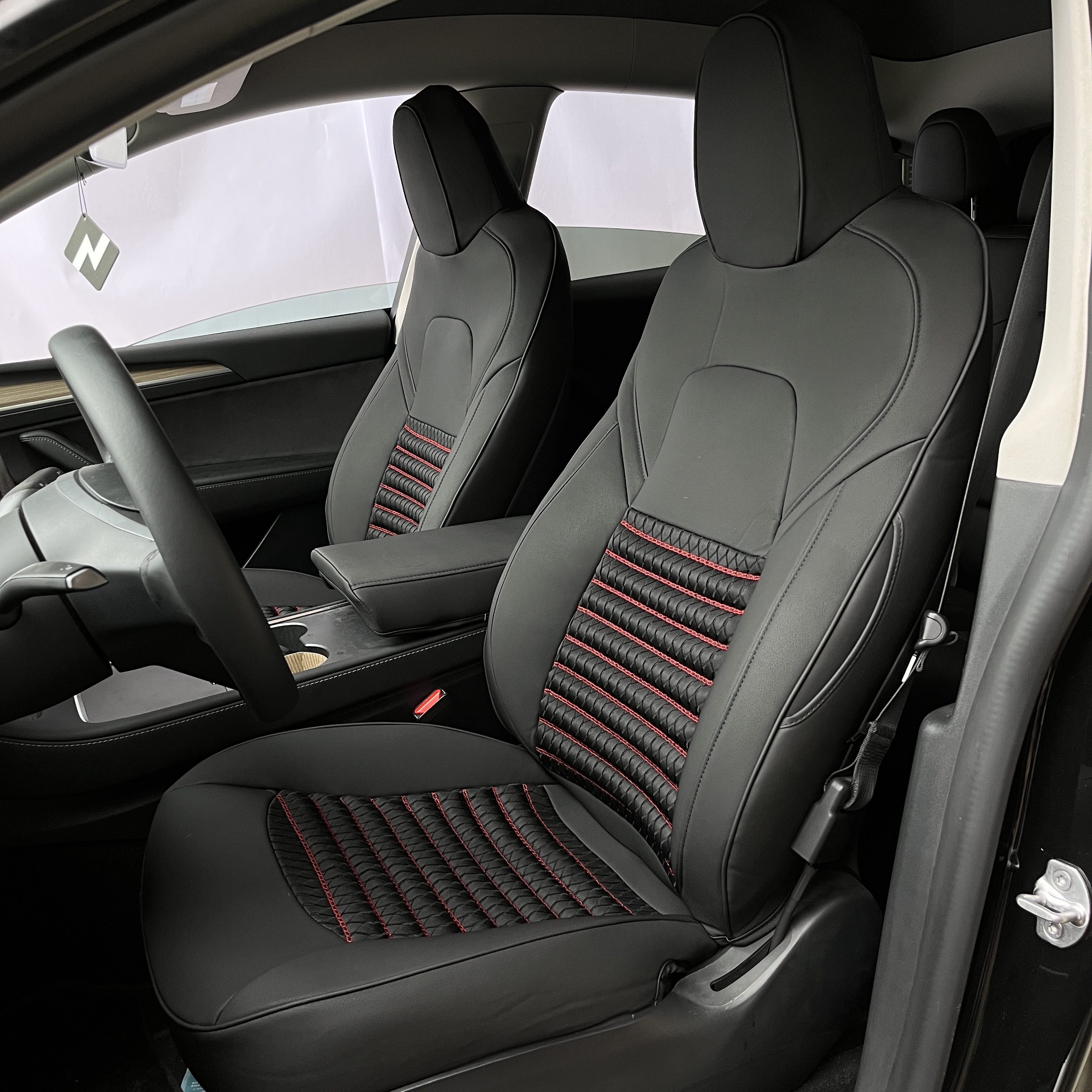 Factory Custom Leather Full Set Car Seat Covers Waterproof Cover Protector for Tesla Model 3 for Tesla Model Y