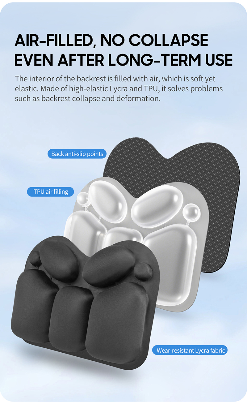 Inflatable Lumbar Support Pillow