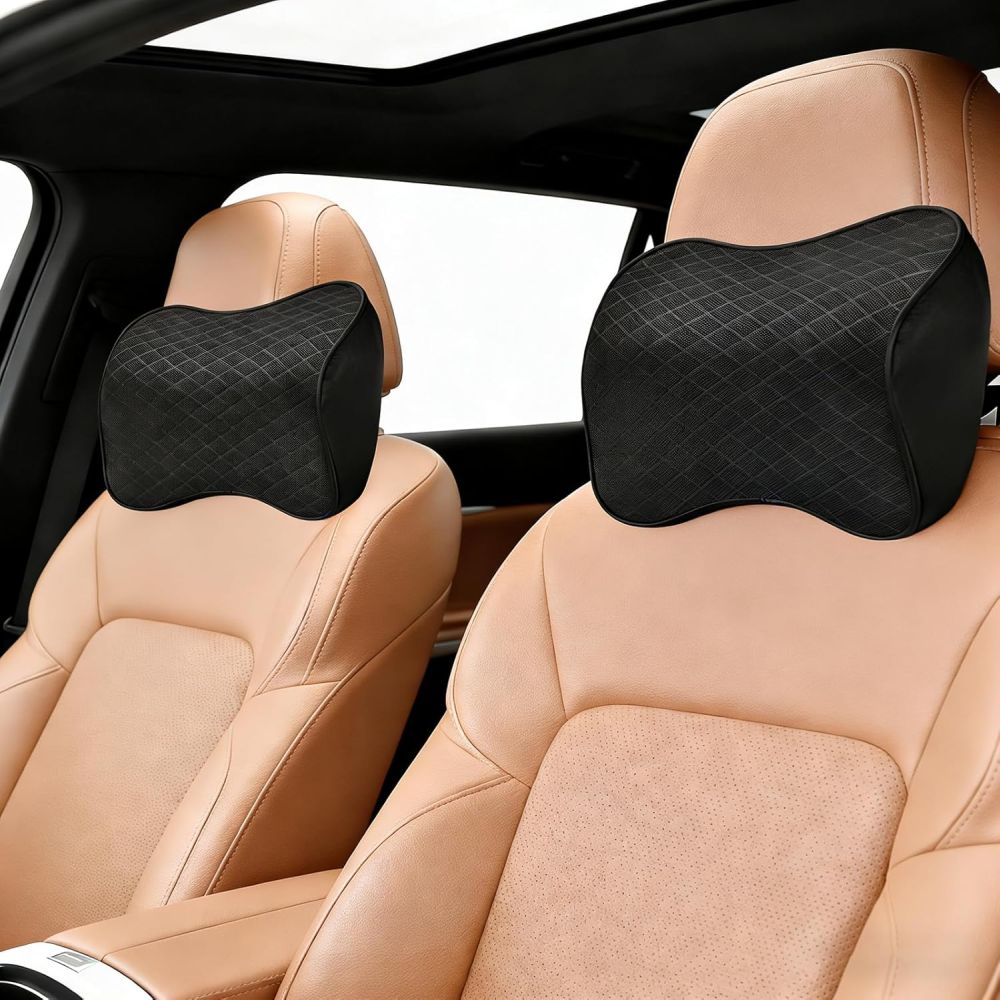 Ergonomic Memory Foam Car Headrest Pillow Soft Neck Support Cushion for Long Drive Comfort OEM ODM