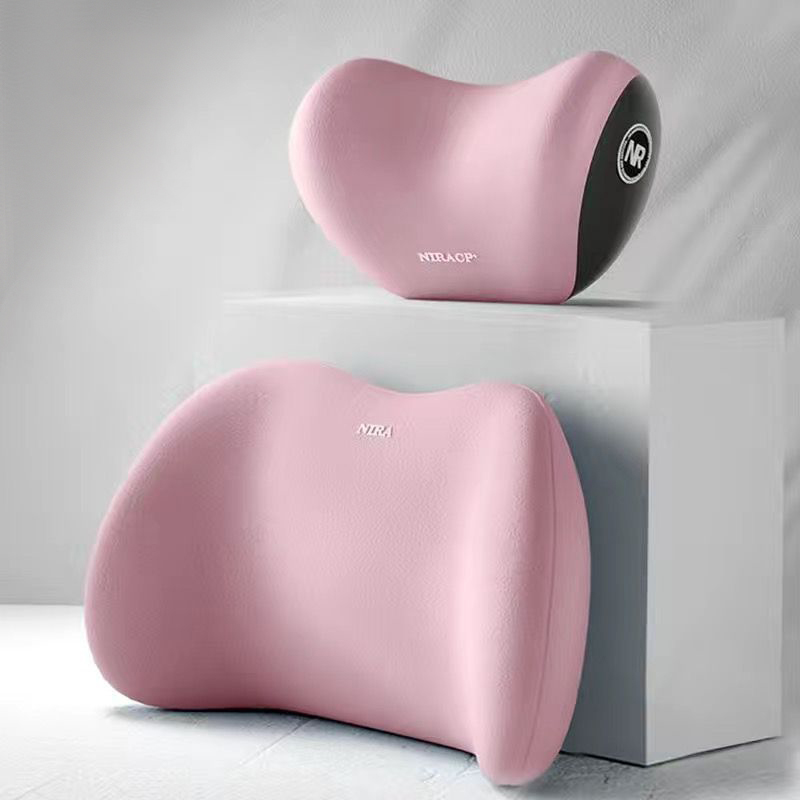 Car Headrest Lumbar Support with Ventilation Driver's Neck Support High-end Cervical Pillow for Car Seat and Backrest