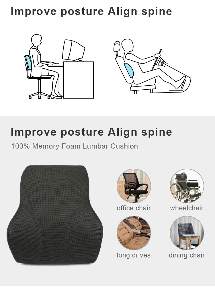 Memory Foam Lumbar Cushion Feature 6