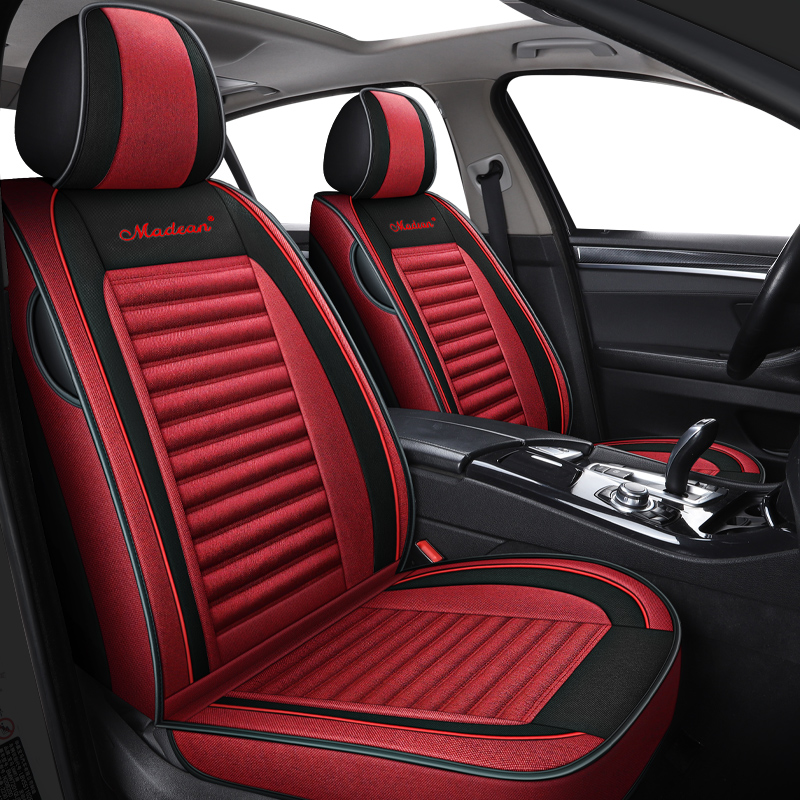 Hot Sale Leather Original Luxury Custom Auto Car Seat Covers Full Set Universal Design for toyota
