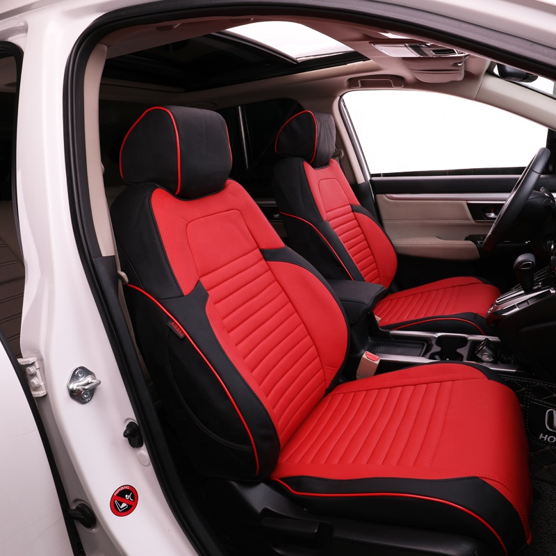 EKR Waterproof PU Leather Custom Fit Universal Luxury Full Set Car Seat Covers for Toyota Honda Nissan VW Hyundai