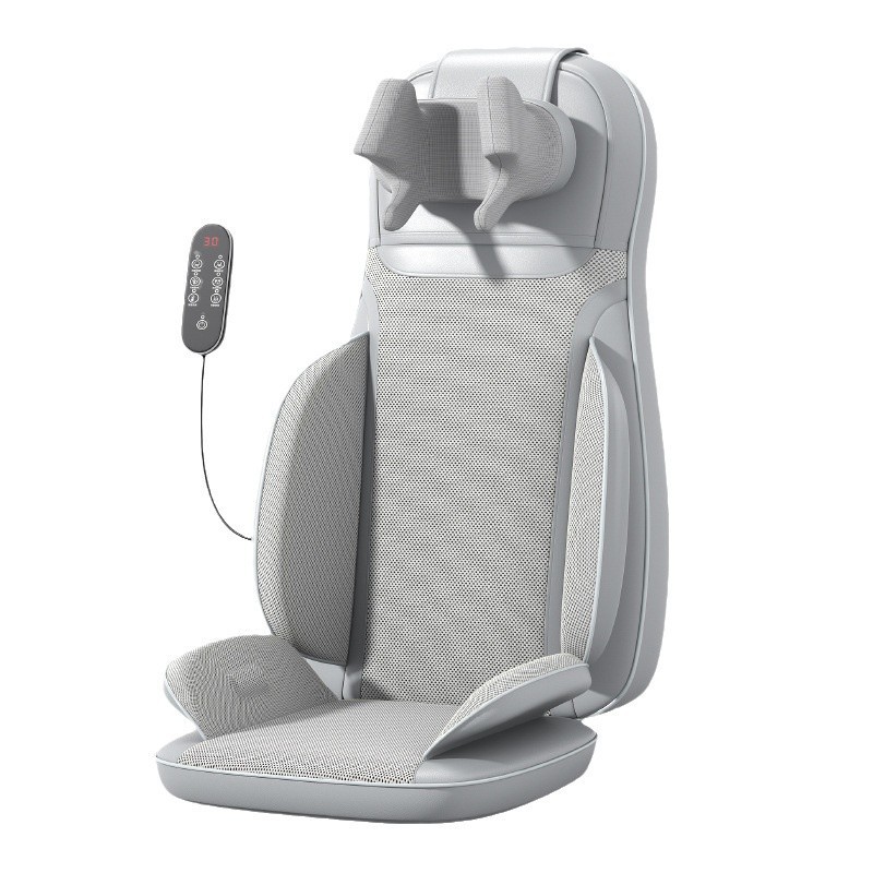 Electric Heated Shiatsu Massager Cushion for Full Body Low Back and Neck Kneading for Car Seats or Chairs