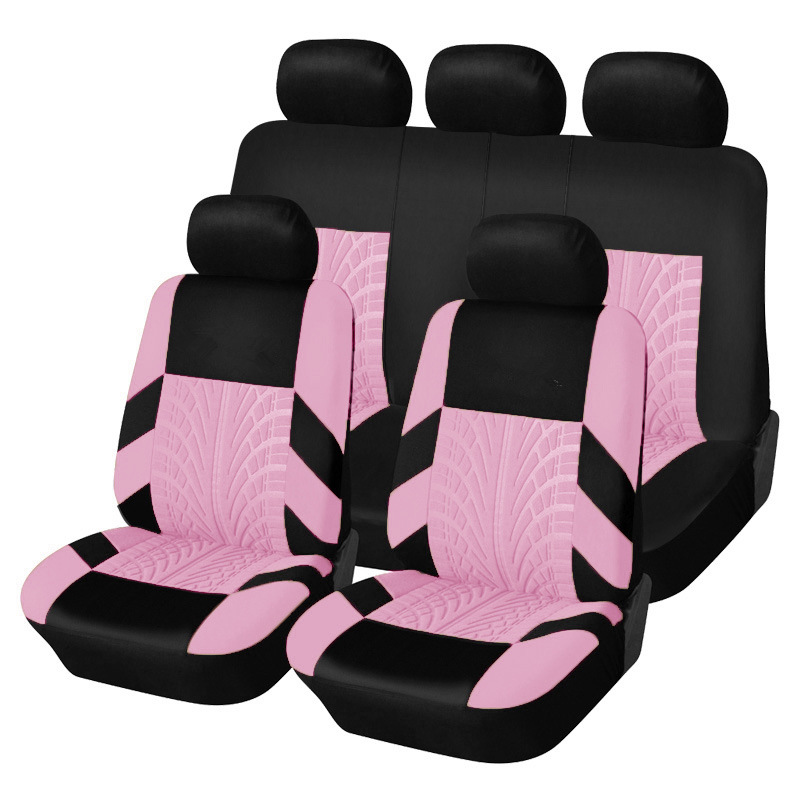 Hot Sale 100% Polyester Wear-resistant And Non-slip 7 Seater Summer Cooling Full Set Car Seat Covers