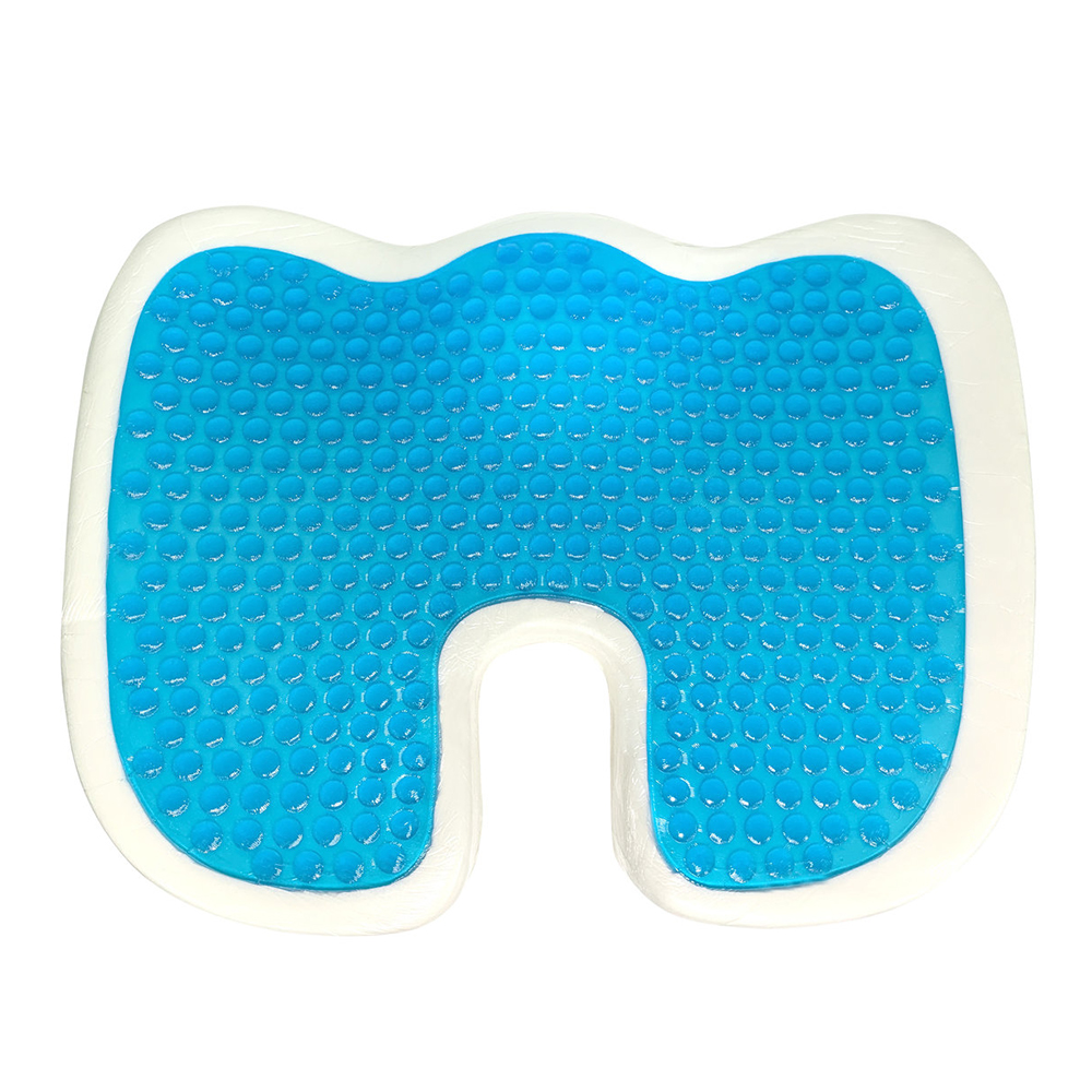 Custom Home Office Chair Cooling Gel Memory Foam Lumbar Pillows Non-Slip Seat Cushions Massage Removable Covers for Stadium Use