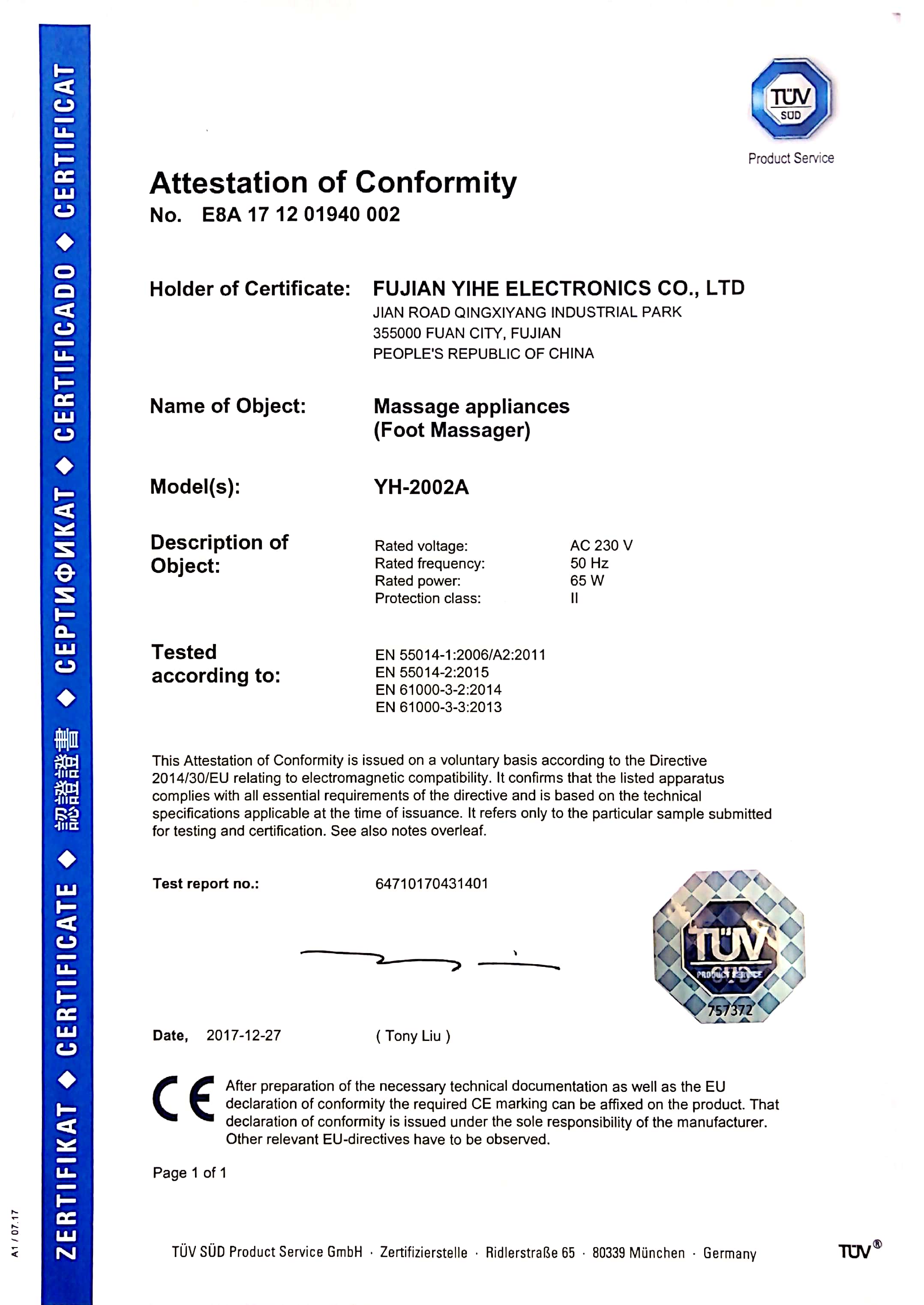 Certification 1
