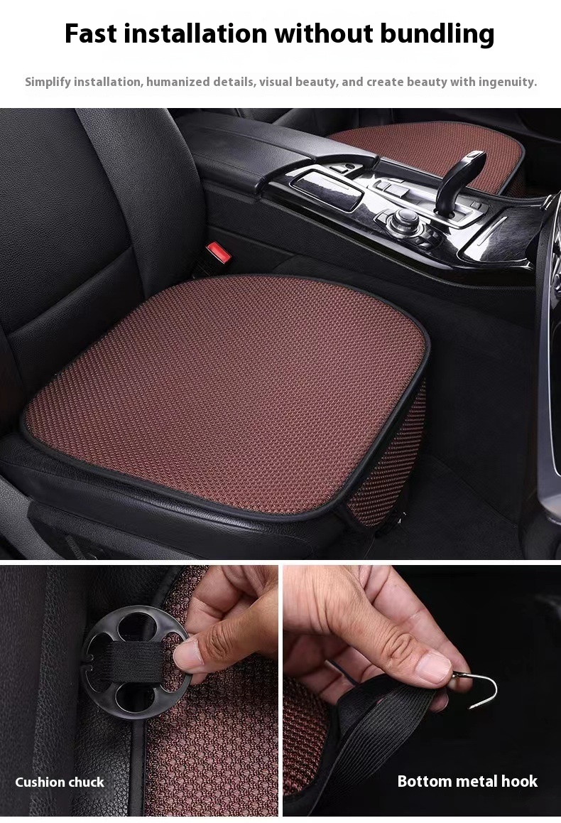 Factory-Generated Sports-Style Summer Car Seat Cover Free Cool Breathable Leather Polyester Fabric Auto Supplies