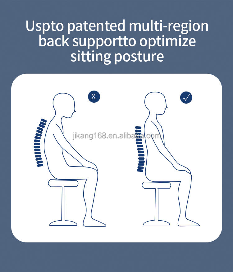 Lumbar Support Pillow for Office Chair Ergonomic Back Support Cushion with Vibration Memory Foam Chair Back Massage