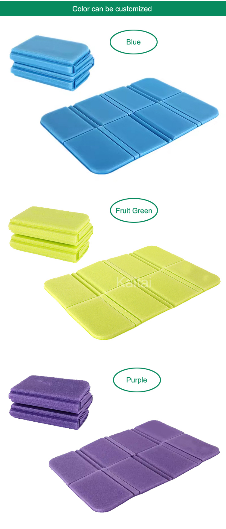 Wholesale Lightweight Portable Folding Polyethylene XPE Foam Seat Cushion Camping Mat Moisture-Proof Bus Seat Pad Source China