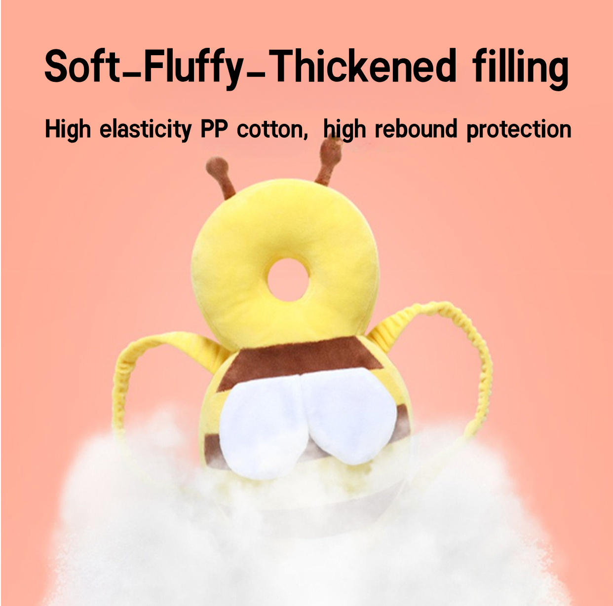 Hot Selling Cotton Nursery Security Products Breathable Baby Safety Helmet Head Protector Anti-Fall Feature For Younger Siblings