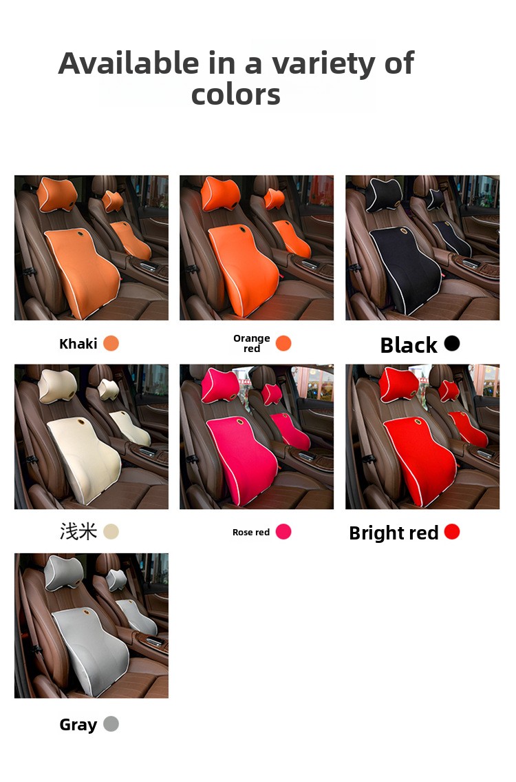 Wholesale Memory Foam Car Seat Cushions & Neck Pillow Headrest Lumbar Support Pad