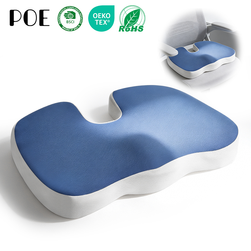 Sciatica Relief Memory Foam Coccyx Cushion Pads Car Seat Cushion With Tailbone Pain Correction Lumbar Pillows &amp; Seat Cushions