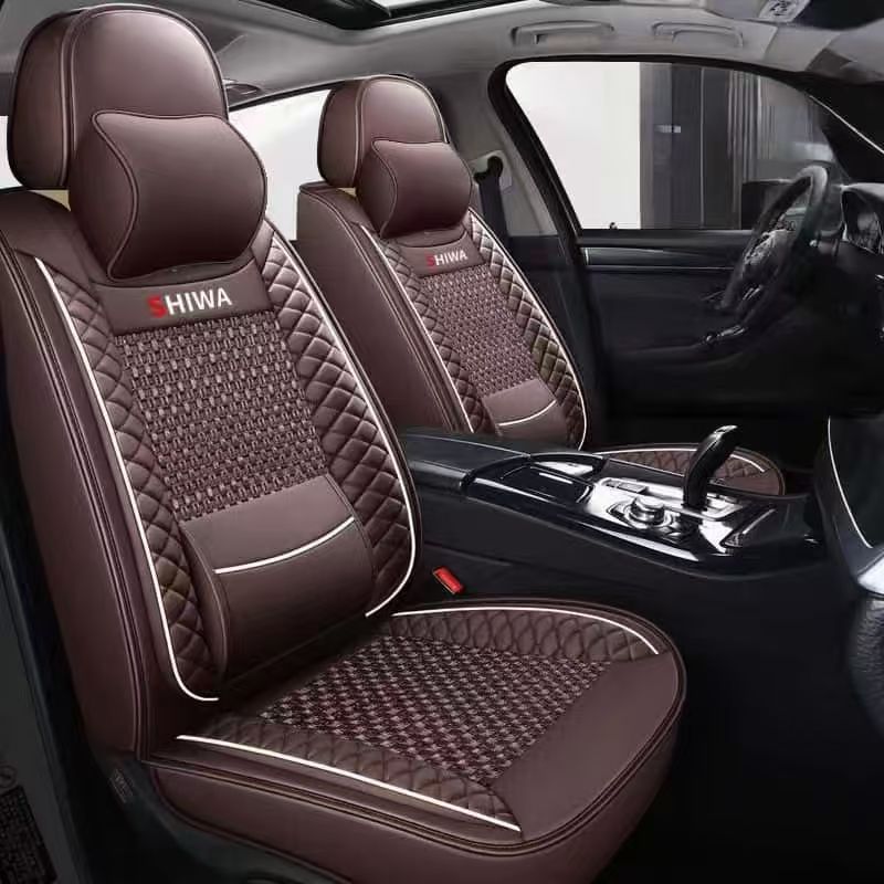 Full-Leather Sports Style 5-Piece Universal Car Seat Covers-All-Season Protection-Wholesale