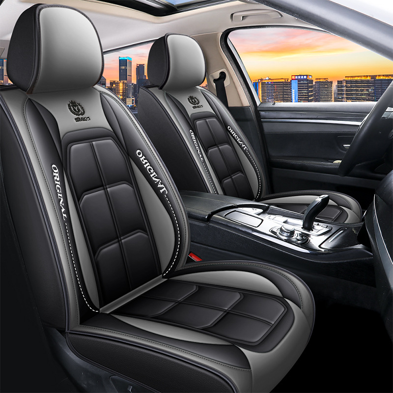 Hot Selling Luxury Leather Full Set Four Season Universal Car Seat Cover Set