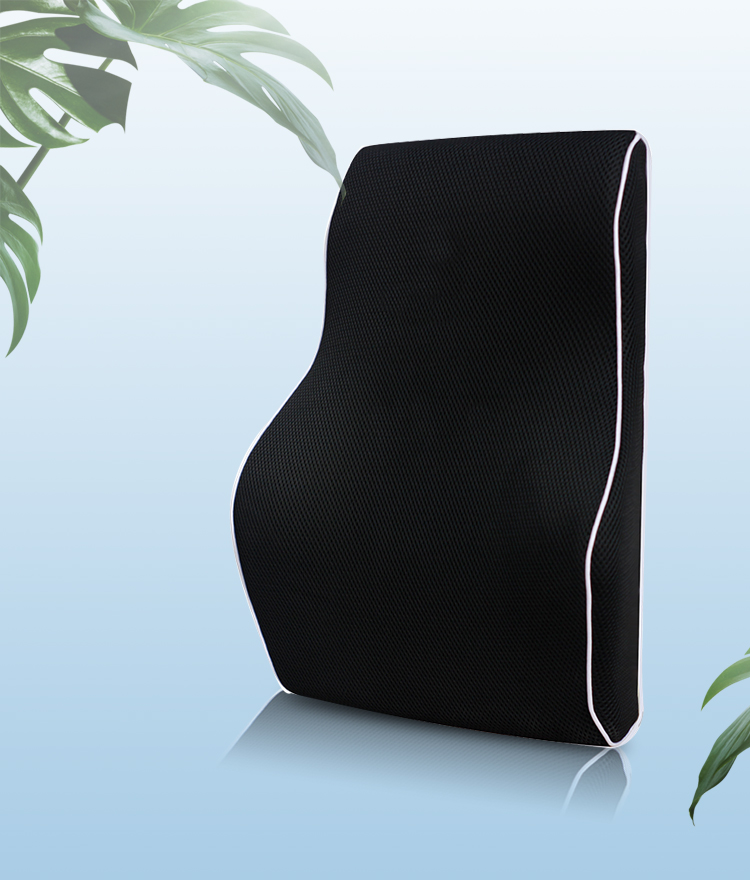 Car Back Support Pillow Chair Cooling Gel Memory Foam Lumbar Pillow
