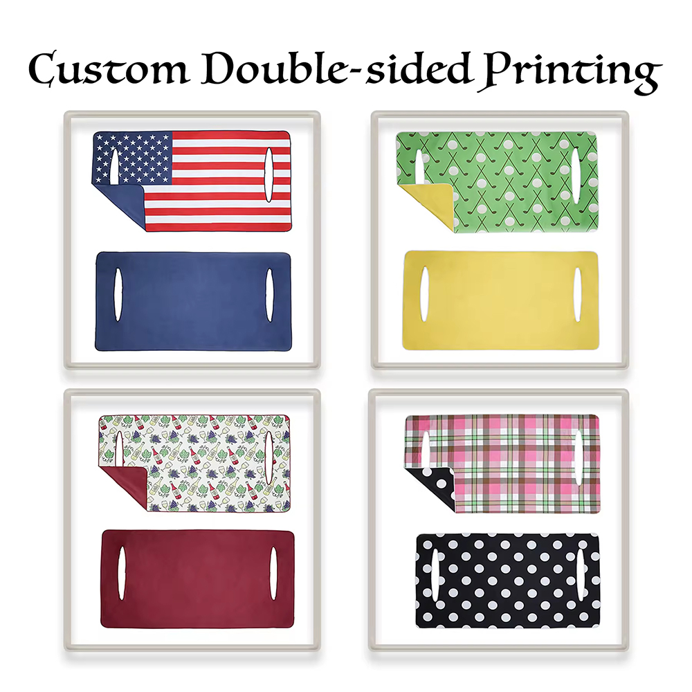 Custom Logo Microfiber Golf Cart Premium Seat Covers Universal Fit for All EZGO Club Car Beach Towel