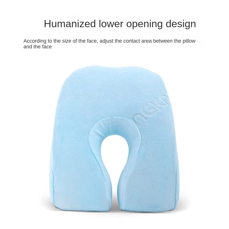 Custom Processing Portable U-Shaped Memory Foam Neck Pillow Soft Massage Nap Car Travel Pillow with Slow Rebound Feature